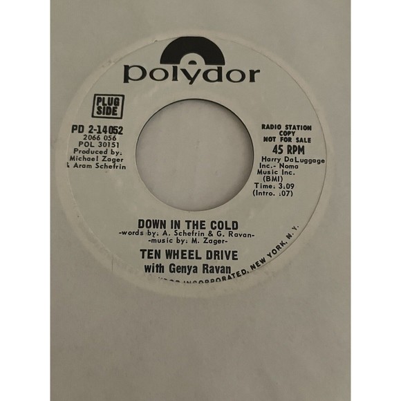 Ten Wheel Drive W/Genya Ravan- Last Of The Line, Polydor PD214052, Promo, NM 45 - Picture 2 of 7